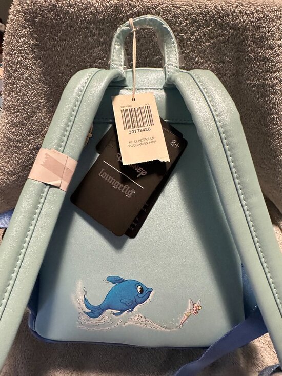 Loungefly Disney Peter Pan Night Glitter Mini Backpack